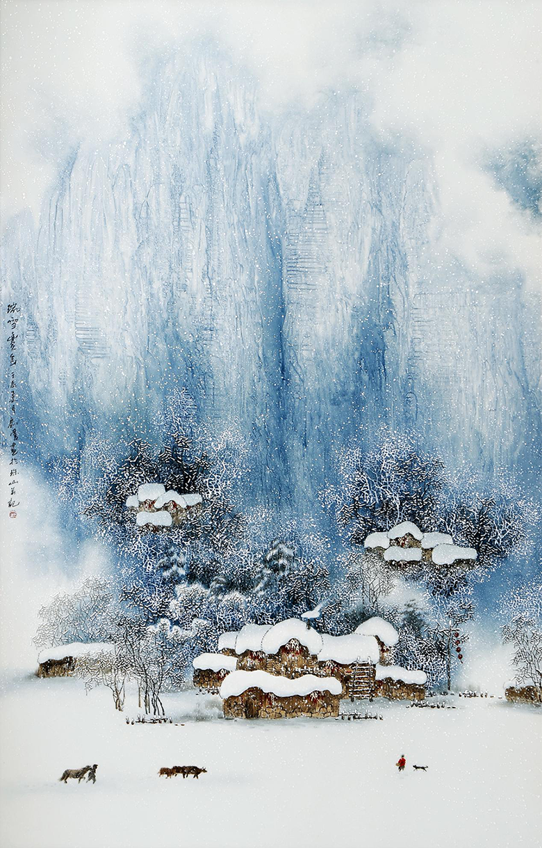 1576572092754219.png 中国工艺美术大师刘伟在永利集团进行瓷画示范